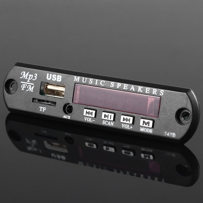 Yosoo Car Audio Bluetooth USB TF MP3 WMA Decoder Board 12V Wireless Audio Module N4