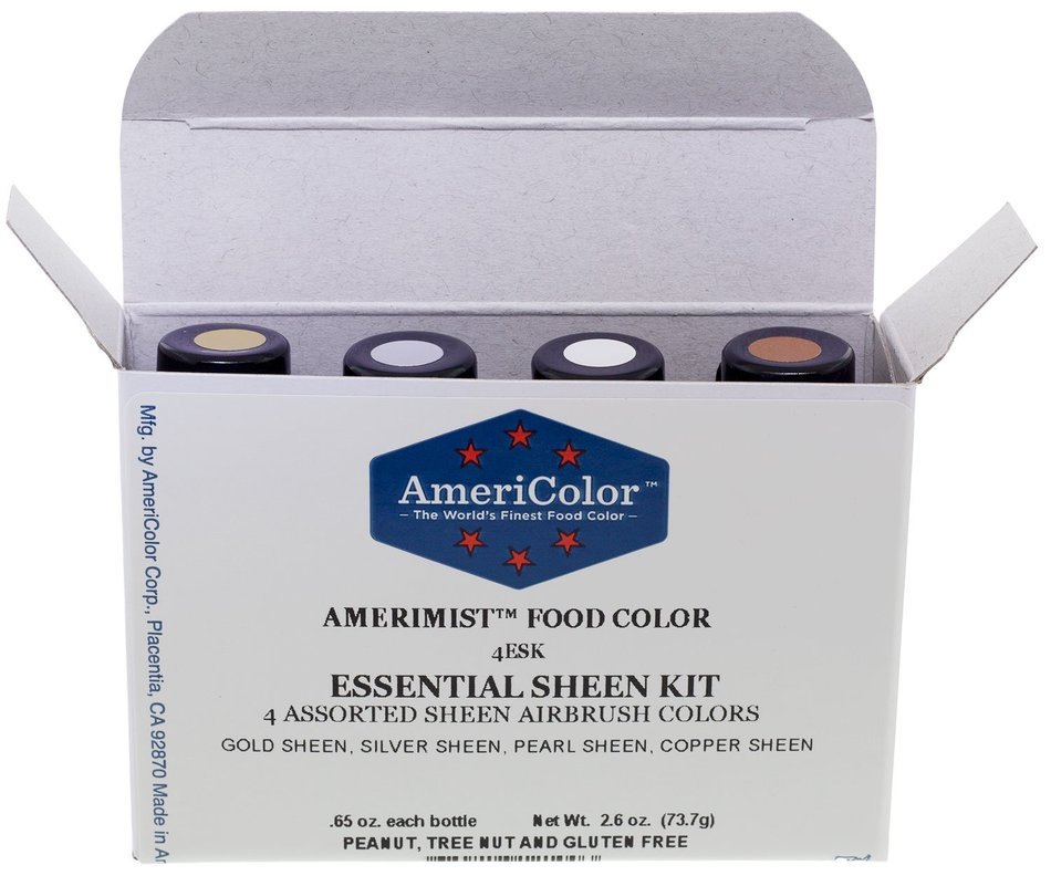AmeriColor AmeriMist Essential Sheen Air Brush Kit , 0.65 Ounce, 4 Pack Kit
