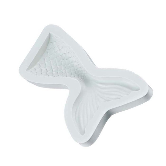 Zeroyoyo Fondant Cake Silicone Cupcake Mould Baking Tools Chocolate Halloween Fish Tail Shaped (S) N4