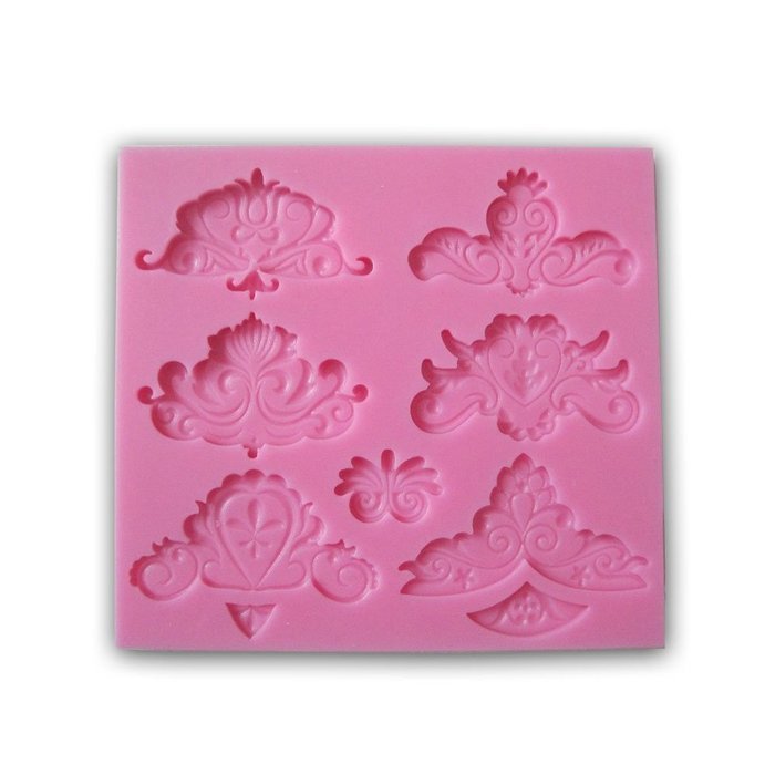 Allforhome 7 cavity Chocolate Candy Jello 3d Magic Lamp retro shape Silicone Fondant Lace Mold DIY Cake Decorating... N2