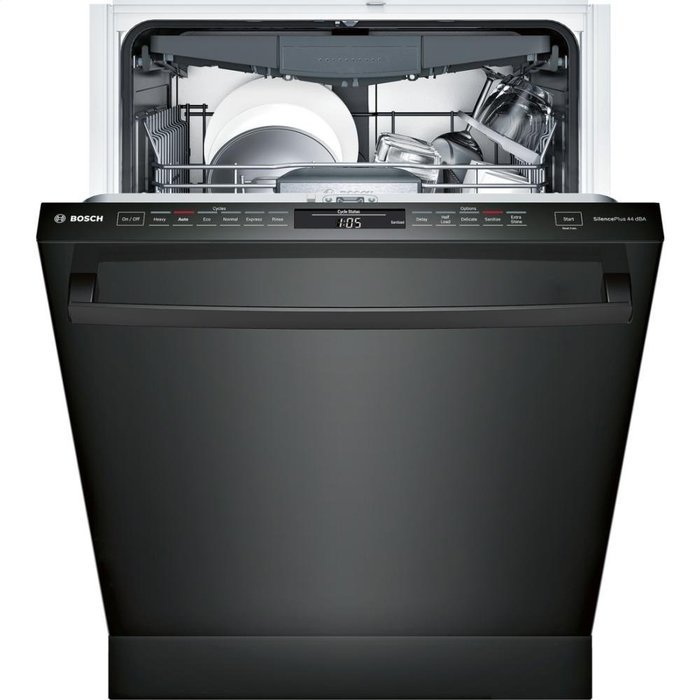 Bosch SHX68T56UC 800 24" Black Semi-Integrated Dishwasher - Energy Star