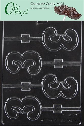 Cybrtrayd L048 No. 3 Lolly Chocolate Candy Mold with Exclusive Cybrtrayd Copyrighted Chocolate Molding Instructions