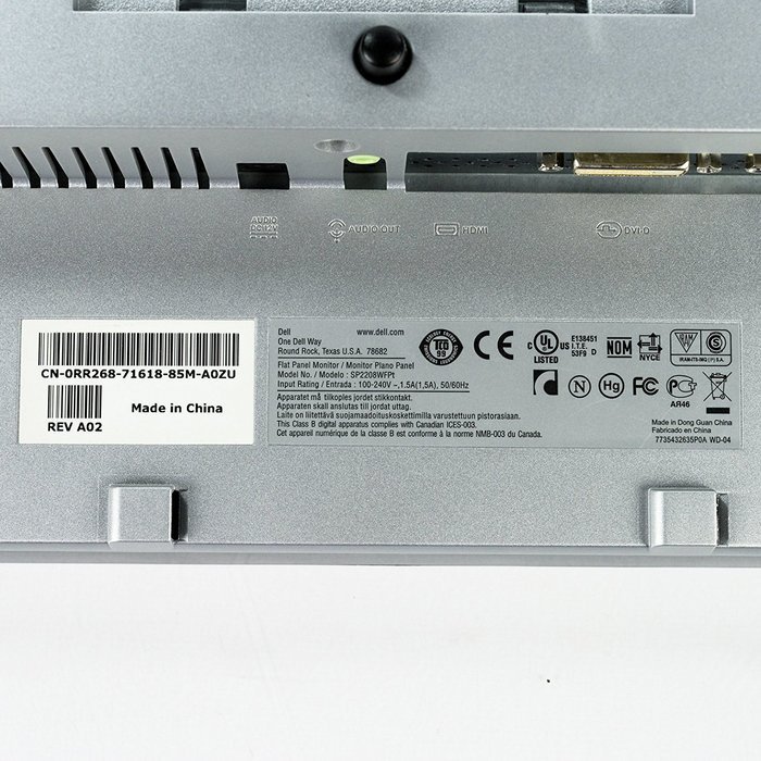 DELL Monitor Widescreen LCD SP2208WFPT 22" w/2MP Webcam 1680 x 1050 maximum resolution, Stereo... N3