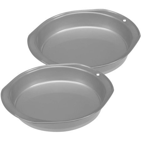 Range Kleen 9" Non-Stick Silver Round Cake Pans, Set of 2