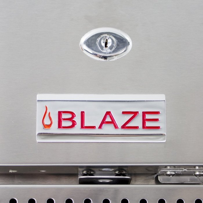 Blaze Bundle Blz-Ssrf-50D Outdoor Rated Stainless 24 In. Refrigerator 5.2 Cu and Matching Trim N7