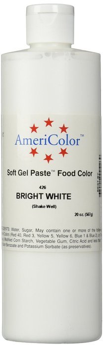 Americolor Gel Food Color, 20-Ounce, Bright White