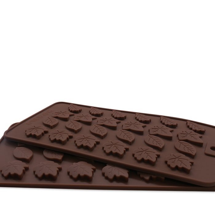 Candy Making Molds, 2PCS YYP [24 Cavity Tree Leaf Shape Mold] Silicone Candy Molds for Home Baking - Reusable... N6