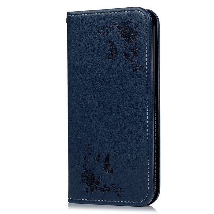 LG G5 Case,LG H868 Case - Wallet Folio Flip Magnetic Smart Closure Embossed Butterflies PU Leather Case with Stand... N77