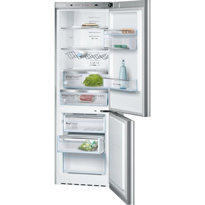 Bosch B10CB80NVS: 24" Glass Door Counter-Depth Bottom Freezer B10CB80NVS 800 Series - Glass on Stainless Steel N4
