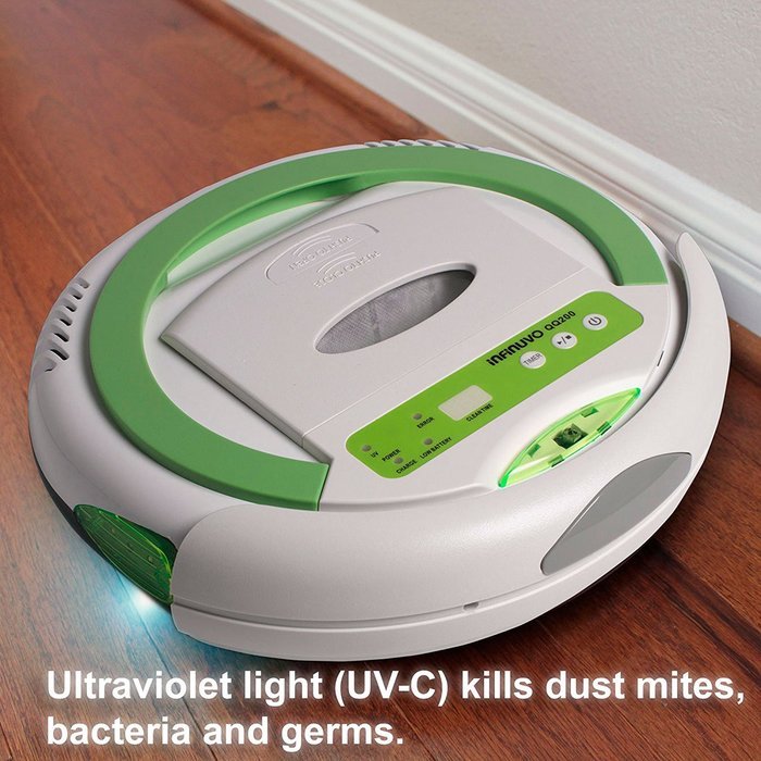 Infinuvo QQ 200 Robot Vacuum - Sweeping, Vacuuming, Sterilizing 3-in-1 Cleaner for Cleaning Pet Hair, Dirt, Dust... N11