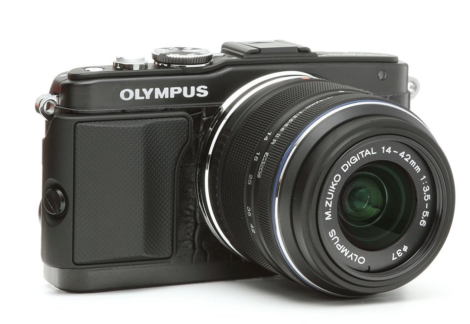 Japanhobbytool Olympus Pen E-PL5 & E-PL6 Camera Leather Decoration Sticker Leica1 type 4008 Black N5