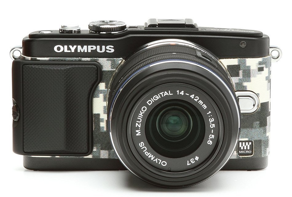 Japanhobbytool Olympus Pen E-PL5 & E-PL6 Camera Leather Decoration Sticker Leica1 type 4008 Black N7