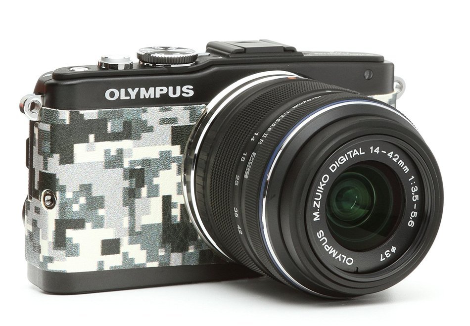 Japanhobbytool Olympus Pen E-PL5 & E-PL6 Camera Leather Decoration Sticker Leica1 type 4008 Black N8
