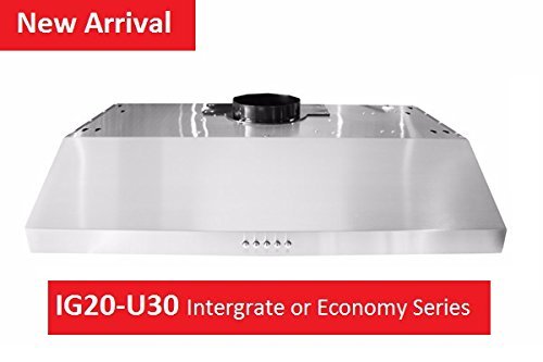 XtremeAir IG20-U30, 30", Baffle Filter, Slim 5 1/2" thick Under Cabinet Hood N2