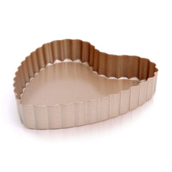 uxcell Casa-J Bakeware Novelty Heart Shape Cake pans 4 Inch Stainless Steel N2