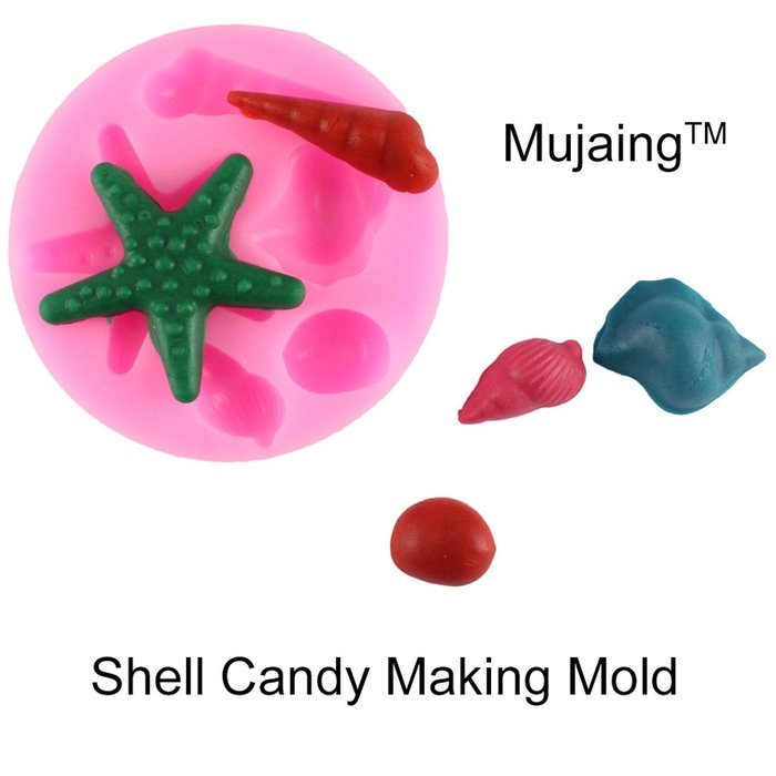 Mujiang Sea Silicone Candy Clay Gumpaste Sugar Fondant Molds N12