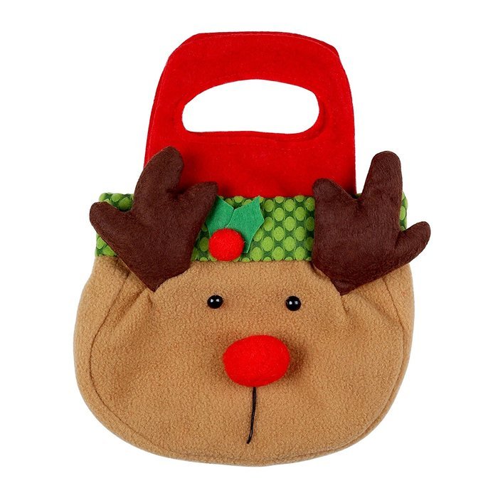 PPARTY 2015 Newest 3X cute santa candy bag for chrismas gift high-quality (pure white 3pcs) N6