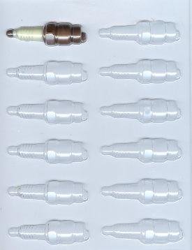 Spark Plugs Car Candy Mold