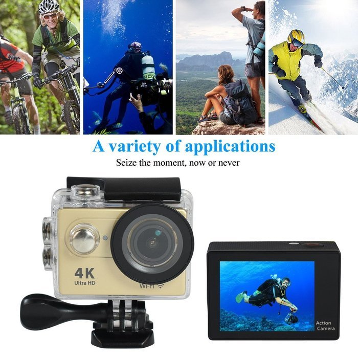 Action camera H9 Ultra HD 4K / 25fps WiFi 2.0" 170D pro Helmet Cam underwater waterproof camera go Sport cam (...
