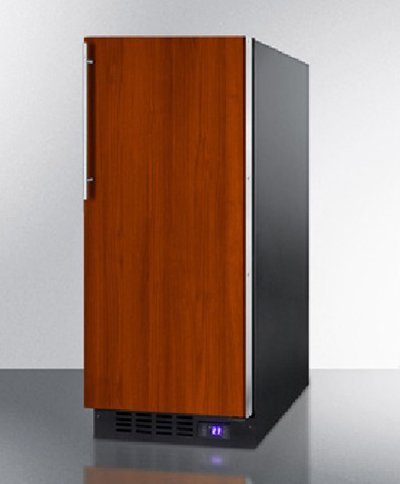 Summit SCFF1537BIF 15" Upright Freezer with 2.45 cu. ft. Capacity Digital Thermostat LED Lighting Adjustable Chrome...