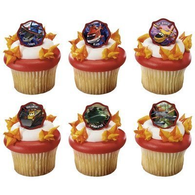 Planes 2 Fire and Rescue Piston Peak Rescue Team Cupcake Rings - 24 pcs