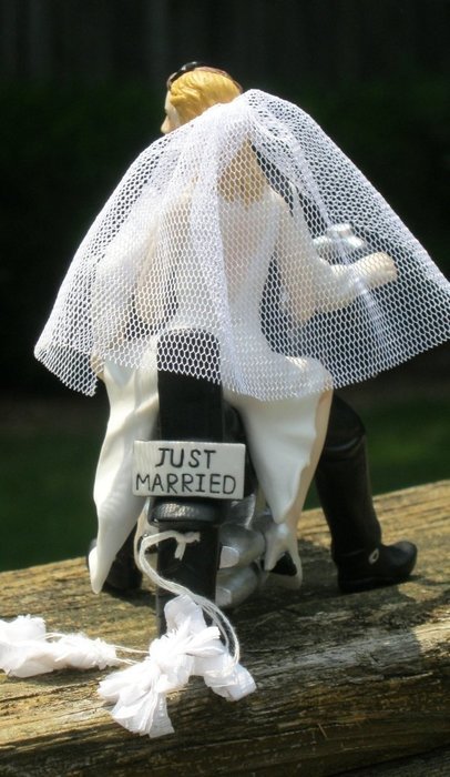 Motorcycle Biker Wedding Cake Topper By Magical Day N3