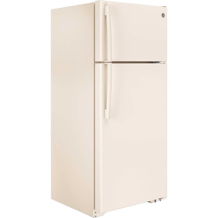 GE GIE18GTHCC 17.5 Cu. Ft. Bisque Top Freezer Refrigerator - Energy Star N2
