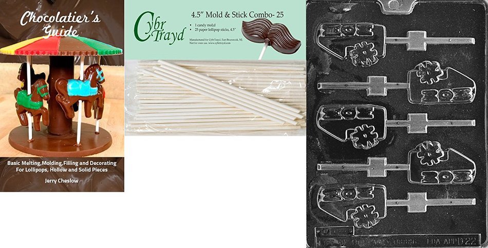 Cybrtrayd D022 Chocolate Candy Mold, No.1 Mom Lolly Dads and Moms N6
