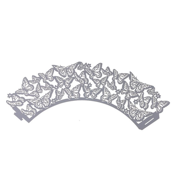 HUAL Cupcake Wrappers 50 Filigree Artistic Bake Cake Paper Cups Butterfly Lace Laser Cut Liner Baking Cup Muffin... N13
