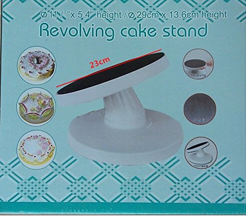 Anyana 23cm Rotating Tilting Icing Cake Turntable Decorating Tool Nonslip Baking Stand
