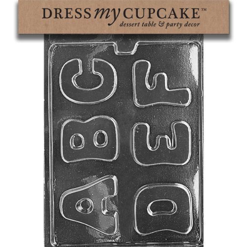 Dress My Cupcake DMCL004 Chocolate Candy Mold, Letters-A, B, C, D, E, F by Dress My Cupcake