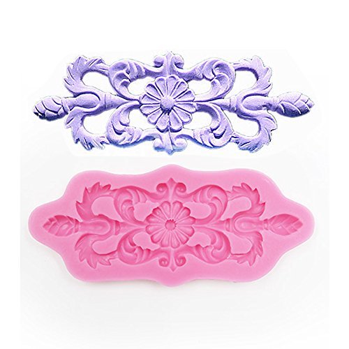 Anyana Vintage Flower Lace Decorative Pattern Silicone Fondant Mold Cake Decorating Pastry Gum Pastry Tool Kitchen...