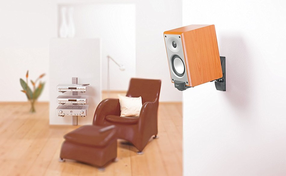 Vogel's VLB Series Loudspeaker Wall Mount (set of 2), Swiveling, VLB 200 Max 44lbs, Black N10