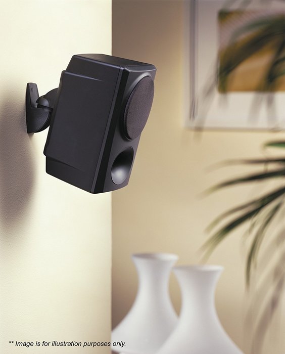 Vogel's VLB Series Loudspeaker Wall Mount (set of 2), Swiveling, VLB 200 Max 44lbs, Black N11