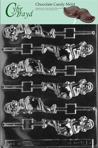 Cybrtrayd B001 Pregnant Lady Lolly Chocolate Candy Mold with Exclusive Cybrtrayd Copyrighted Chocolate Molding...
