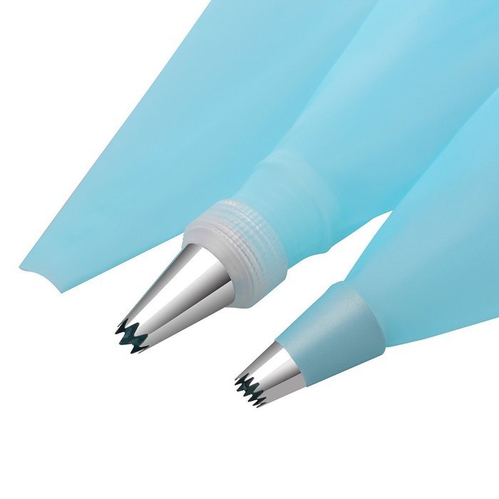 27PCS Cake Decoration Tips Set - 24PCS W-Plus Professional Stainless Steel Piping/Dispenser Nozzle Kit, a Reusable... N4