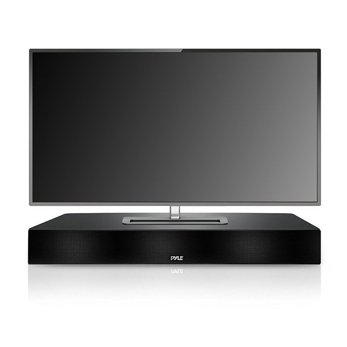 Pyle PSBV600BT Sound Base Bluetooth Tabletop TV Soundbar Digital Speaker System with Remote Control, AUX/RCA Inputs N2