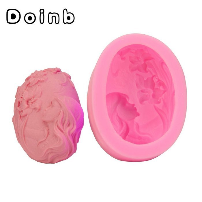 Doinb Sun+Moon (Mother+Baby) Soap Clay Candy Cake Pastry Fondant Chocolate Moulds FDA Silicone Molds Outer Size... N70