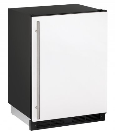 U-Line U1224RFW00B 24" 1000 Series Built In Counter Depth Compact Refrigerator with 5.7 cu. ft. Capacity, in White N2