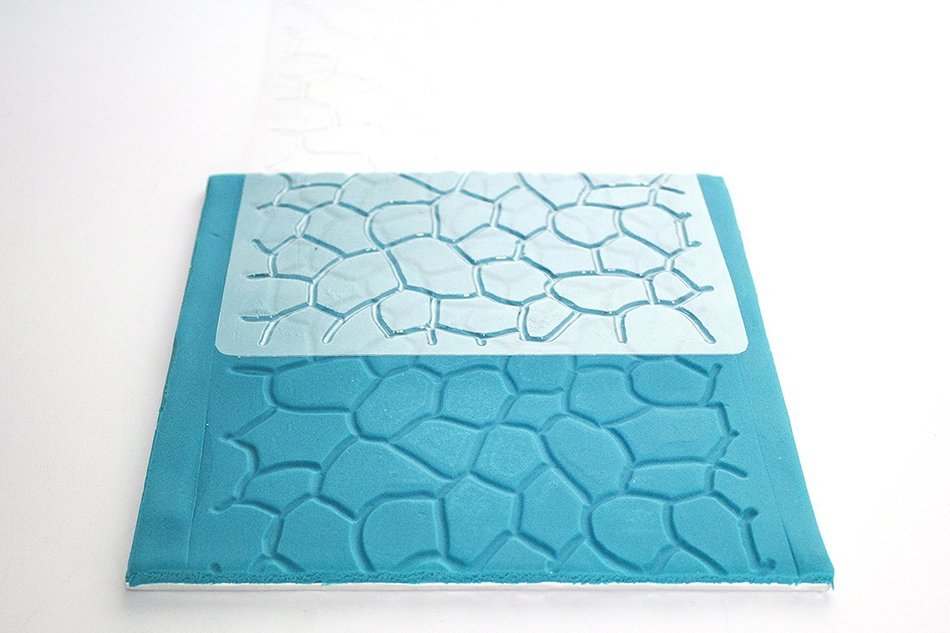 PME Cobblestone Design Impression Mat, One Size, Transparent
