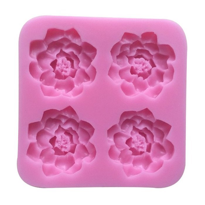 LYNCH Flower Shape Candy Jello Silicon Mold Fondant Cake Decorating Tools,Pink N2