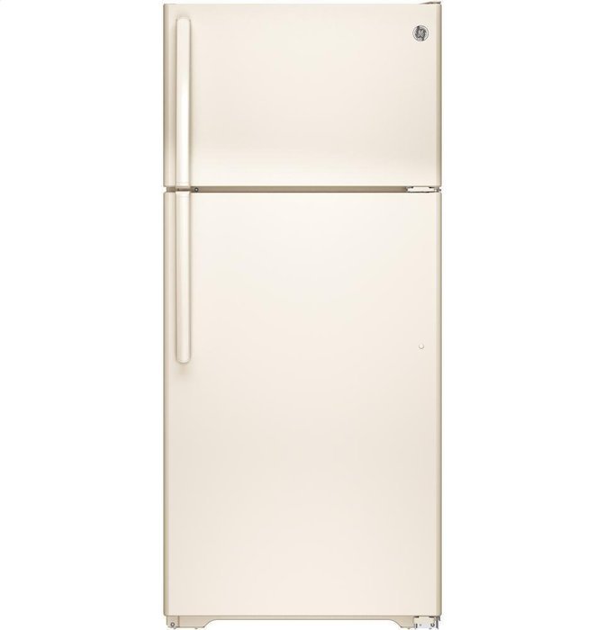 Ge REFRIGERATORS 1890774 Energy Star 15.5 Cu. ft. Top Freezer Refrigerator, Bisque, Reversible Door Swing N2