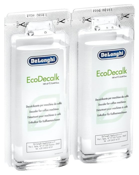 Delonghi EcoDecalk Mini-Packed with Two Convenient 100ml Single Doses