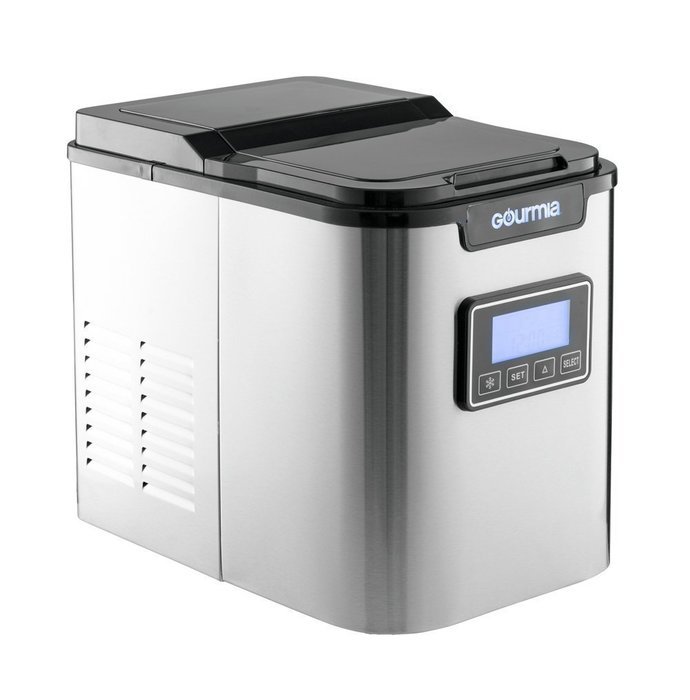 Gourmia GI500 Electric Compact Professional Stainless Steel Ice Maker, 2 Quart Water Tank Get Ice in Minutes;... N2