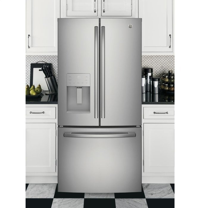 GE GFE24JSKSS 33" French Door Refrigerator with 23.8 cu. ft. Total Capacity, in Stainless Steel N6