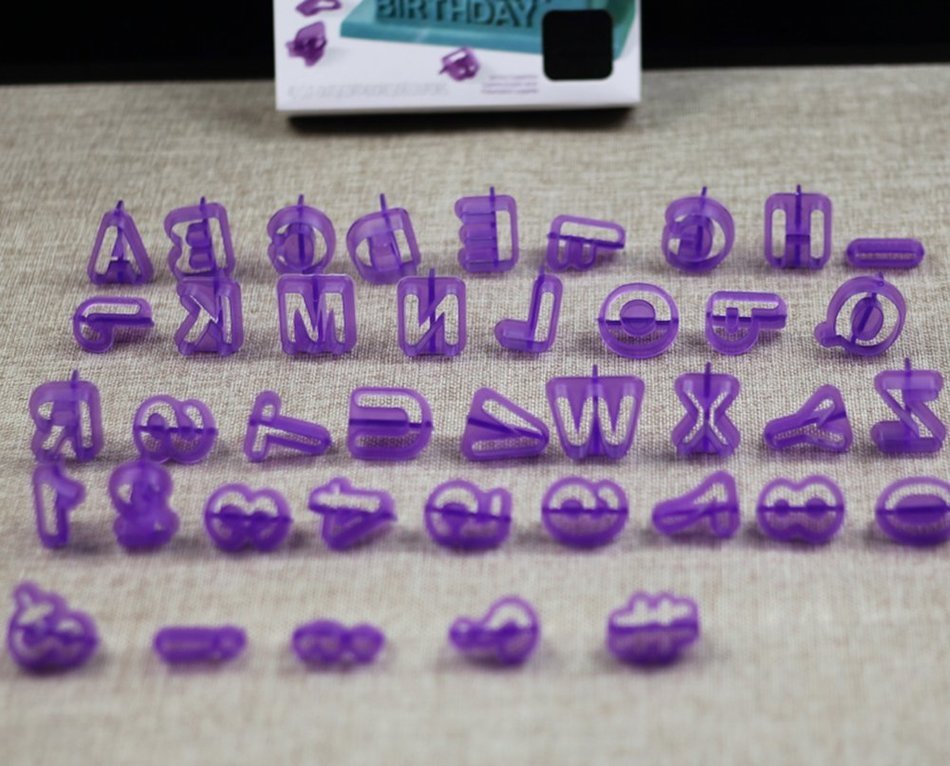 BleuMoo 40X Alphabet Letter Number Fondant Cake Biscuit Baking Mould Cookie Cutters N3