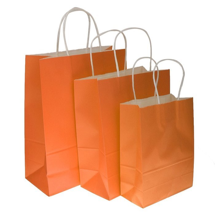 Bright Paper Party Gift Bags With Handles Birthday Wedding Loot Candy Shopping Retail Bag Pouches - Brown, 22... N23