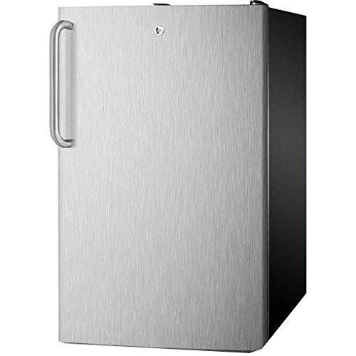 Summit FS408BLBISSTB: 20" wide built-in undercounter all-freezer, -20(degree) C capable with a lock, stainless... N5