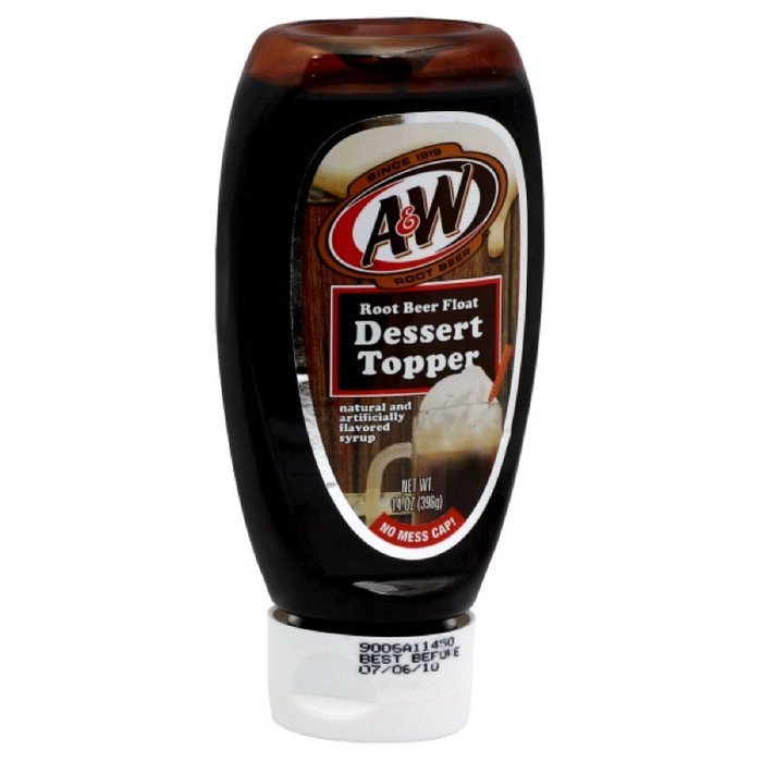 A & W Root Beer Float Dessert Topper, 14-Ounce (Pack of 4)