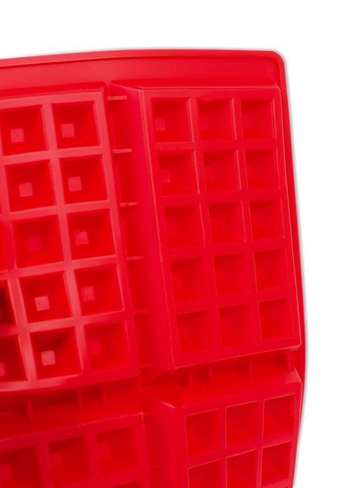 Internet's Best Silicone Mini Ice Cube Tray | Waffle Ice Mold | Candy Cake Chocolate Mold | Red N15